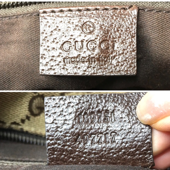 Authentic Gucci brown monogram canvas shoulder bag - Picture 12 of 16